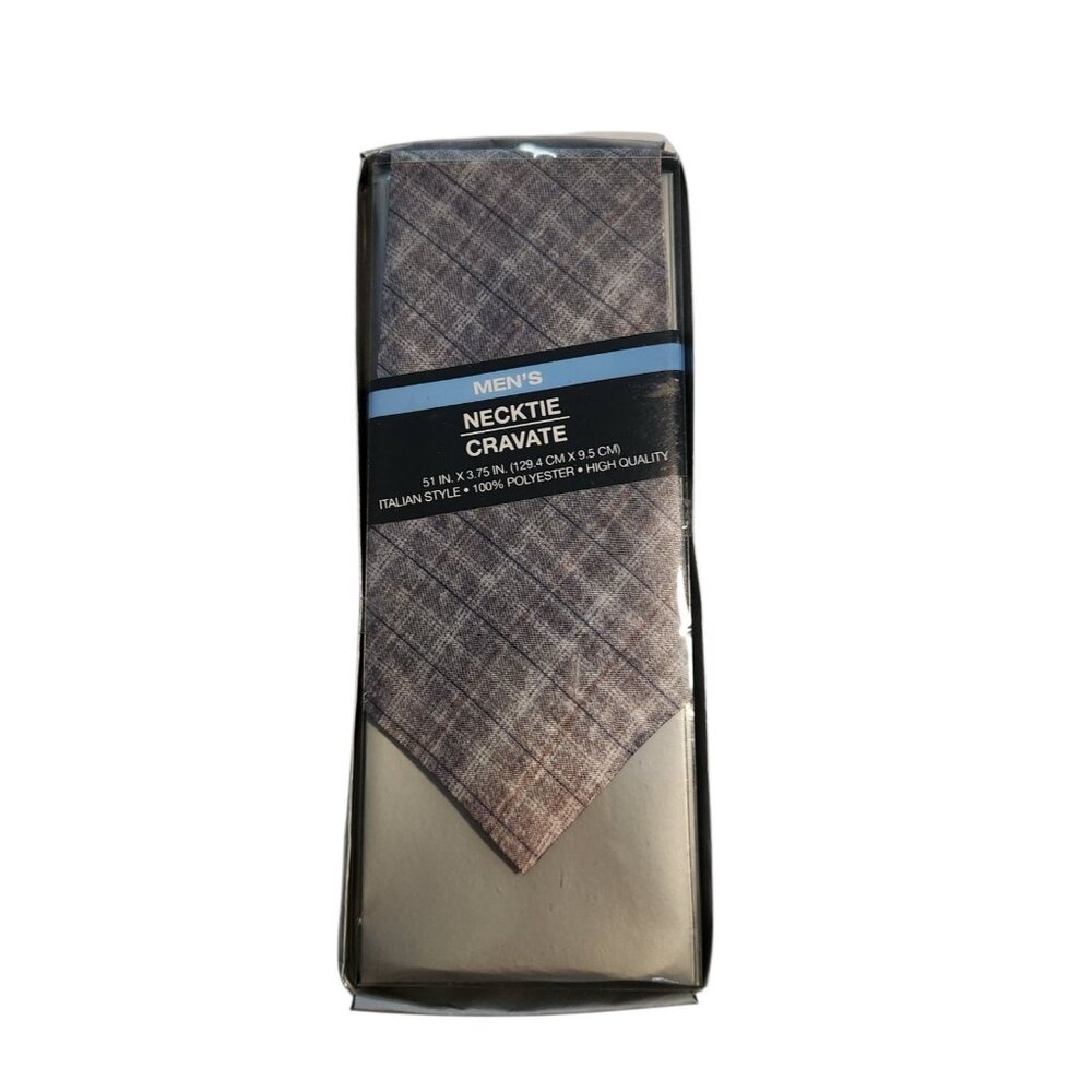 Cravat Ascot Tie Gray Italian Design‎ Formal Wedding Polyester NEW NWT